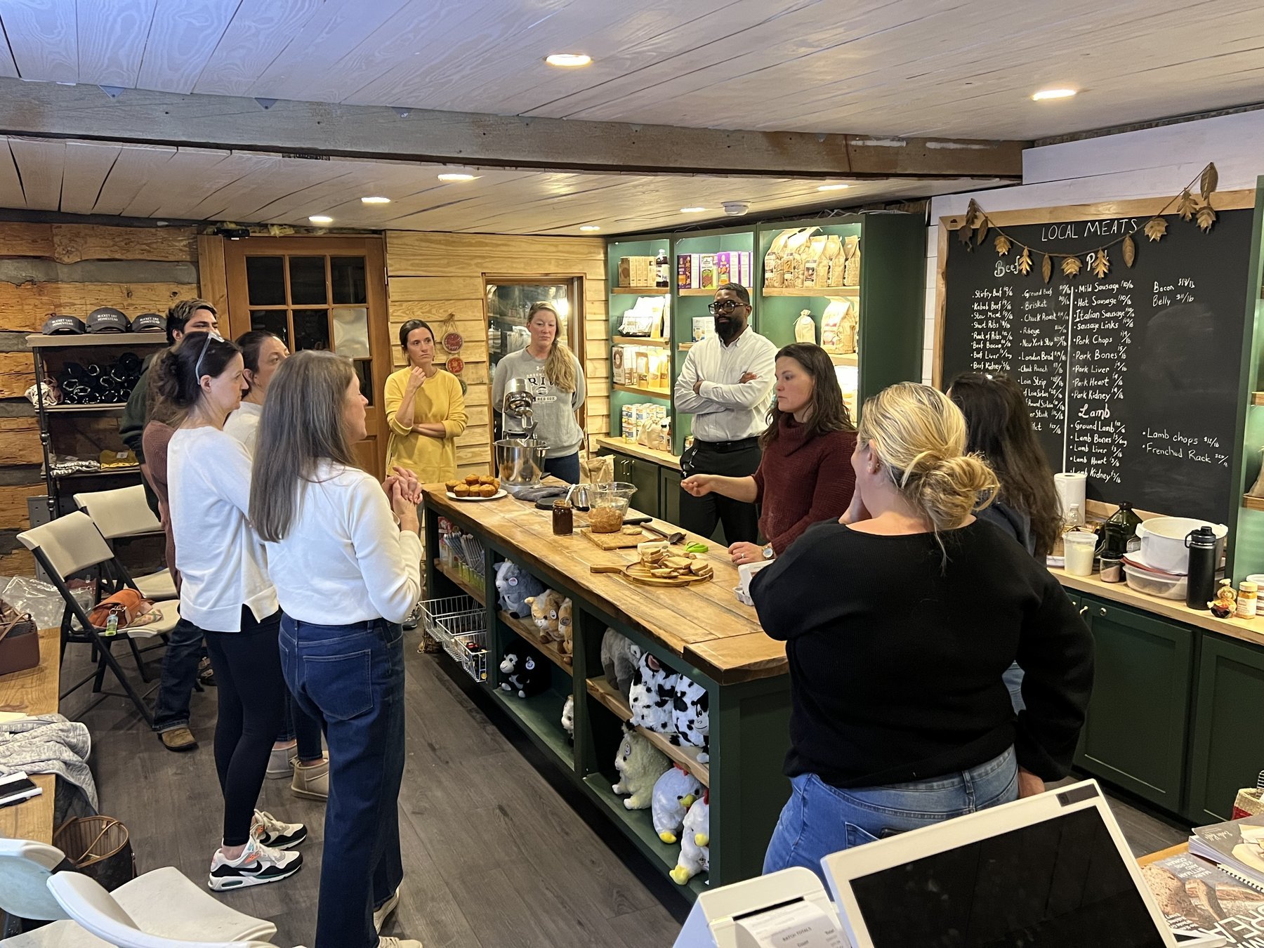 Nourished & Strong community members gathered together learning about local, whole foods